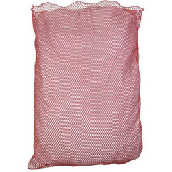 Sim Supply Mesh Laundry Bag,Red,Polyester,PK12  GT245157