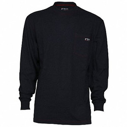 Mcr Safety FR L Sleeve Shirt,10.6 cal/sq cm,N Blue LST1NL
