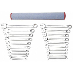 Westward Combo Wrench St,Steel,Full Polish,Offset 33M575