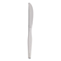 Dixie® Heavyweight Polystyrene Cutlery, Knives, Clear, 1,000/carton KH017