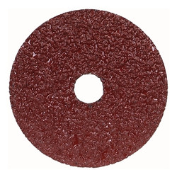 F240 AO Coated Fiber Disc, 4-1/2 in x 7/8 in, 36 Grit, Center Mount