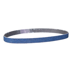 Blue Fire Coarse Grit Cloth File Belts, 3/8 in x 13 in, 80 Grit