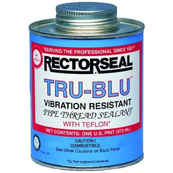 Tru-Blu™ Pipe Thread Sealant, 4 oz Brush Top Can, Blue