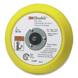 Hookit™ Disc Pad, 6 in dia, 5/16 in to 24 in EXT arbor, Hook & Loop