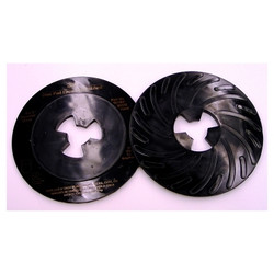 Disc Pad Face Plate, 7 in dia, 9-3/16 in L, Black