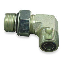 Aeroquip Hose Adapter,3/8",ORS,1/2",ORB FF1868T0608S