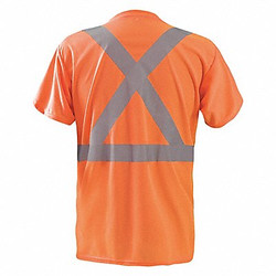 Occunomix Short Sleeve T-Shirt,S,ANSI Class 2 LUX-SSTP2BX-OS