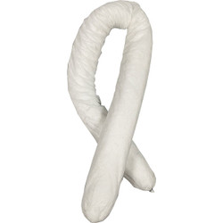 FyterTech Essentials Oil-Only Sorbent Sock, 3" x 4', White, 10/Pkg