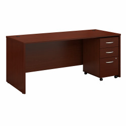 Bush Business Furniture Series C 72W x 30D Office Desk with Mobile File Cabinet SRC113MASU