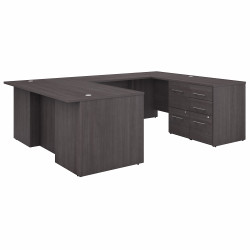 Bush Business Furniture Office 500 72W U Shaped Executive Desk with Drawers OF5002SGSU