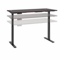 Move 60 Series by Bush Business Furniture 72W x 30D Height Adjustable Standing Desk M6S7230SGBK