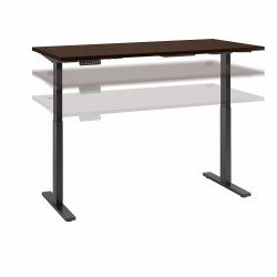 Move 60 Series by Bush Business Furniture 72W x 30D Height Adjustable Standing Desk M6S7230MRBK
