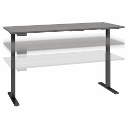 Move 60 Series by Bush Business Furniture 72W x 30D Electric Height Adjustable Standing Desk M6S7230PGBK