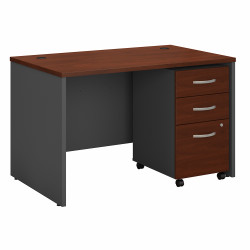 Bush Business Furniture Series C 48W x 30D Office Desk with Mobile File Cabinet SRC048HCSU