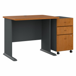 Bush Business Furniture Series A 36W Desk with Mobile File Cabinet SRA024NCSU