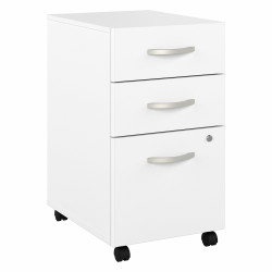 Bush Business Furniture Studio A 3 Drawer Mobile File Cabinet - Assembled SDF216WHSU-Z