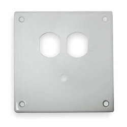 Hubbell Wiring Device-Kellems Security Wall Plate,White  SWP812