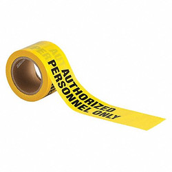 Brady Barricade Tape,3in.W,200ft,Auth Person 91468