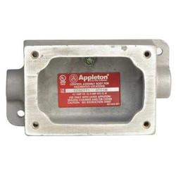 Appleton Electric Mounting Body,1Gang,3/4In,Feed-Thru,Alum  EDSC271-SA