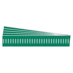 Brady Pipe Marker,Adhesive,White,Nitrogen,PK5 91998-PK