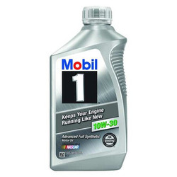 Mobil Engine Oil,10W-30,Full Synthetic,1qt 122319