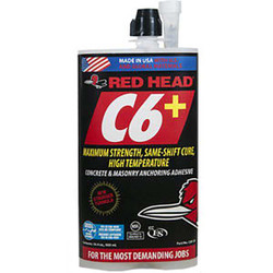 Red Head Epoxy Anchor,Cartridge,2:1 Ratio C6P-30