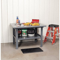 Jamco Fixed Work Table,Steel,72" W,36" D WD472GP