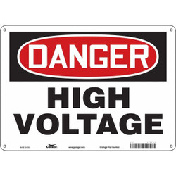 Condor Safety Sign,10 in x 14 in,Polyethylene 479P62