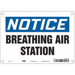 Condor Safety Sign,7 in x 10 in,Polyethylene 479G53