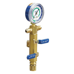 Yellow Jacket Single Manifold Gauge, 2 1/2 in Gauge 93853