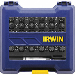 Irwin Insert Bit,Steel,SAE,Metric,#1,1/4",Hex  IWAF1331