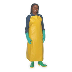 Ansell Bib Apron,Universal,Yellow,Nylon,PVC 56-300