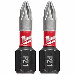 Milwaukee Tool Insert Bit,1/4" Shank Size,1" Bit L,PK2 48-32-4431