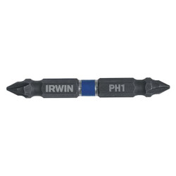 Irwin Insert Bit,Power,Dbl End,Hex Shank,PK2 IWAF32DEPH12