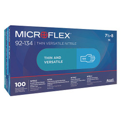 Ansell Exam Glove,Nitrile,Size  S,PK100 92-134