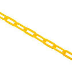 Global Industrial Plastic Chain Barrier 1-1/2""x50'L Yellow