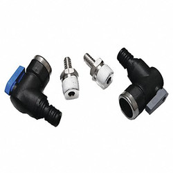Shurflo Quick Connect Kit,117 psi,3/8in,1/2in. D 94-897-00-SS