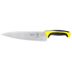 Mercer Cutlery Chefs Knife,10 in Blade,Yellow Handle  M22610YL