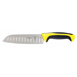 Mercer Cutlery Santoku Knife,7 in Blade,Yellow Handle  M22707YL