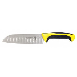 Mercer Cutlery Santoku Knife,7 in Blade,Yellow Handle M22707YL