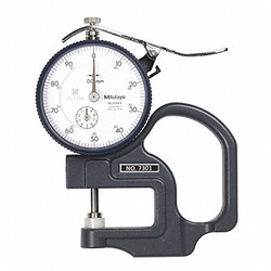 Mitutoyo Dial Thickness Gauge,Accuracy +/-0.015mm 7301A