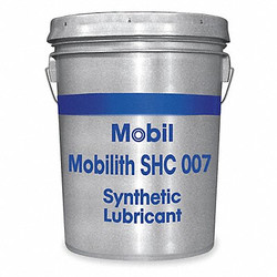 Mobil Mobilith SHC 007,Semi Fluid Grease,5 gal 105810