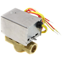Honeywell Home Motorized Zone Valve,NC,Brass,1/2inFlare V8043E1129