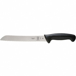 Mercer Cutlery Bread Knife,8 in Blade,Black Handle M22508