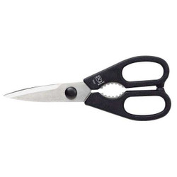 Mercer Cutlery Kitchen Shears,8 in L,Black Handle M33042P