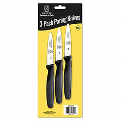 Mercer Cutlery Knife Set,3 in Blade,Black Handle M23903