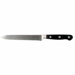 Mercer Cutlery Tomato Knife,5 in Blade,Black Handle M23610