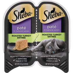 Sheba Perfect Portions Pate 2.6 Oz. Adult Roasted Turkey Wet Cat Food 798138