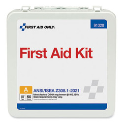 First Aid Only™ KIT,FIRSTAID,ANSI,50P,WH 91328