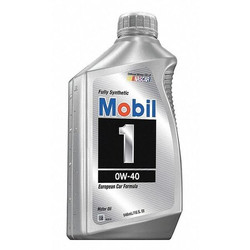 Mobil Engine Oil,0W-40,Full Synthetic,1qt 112628